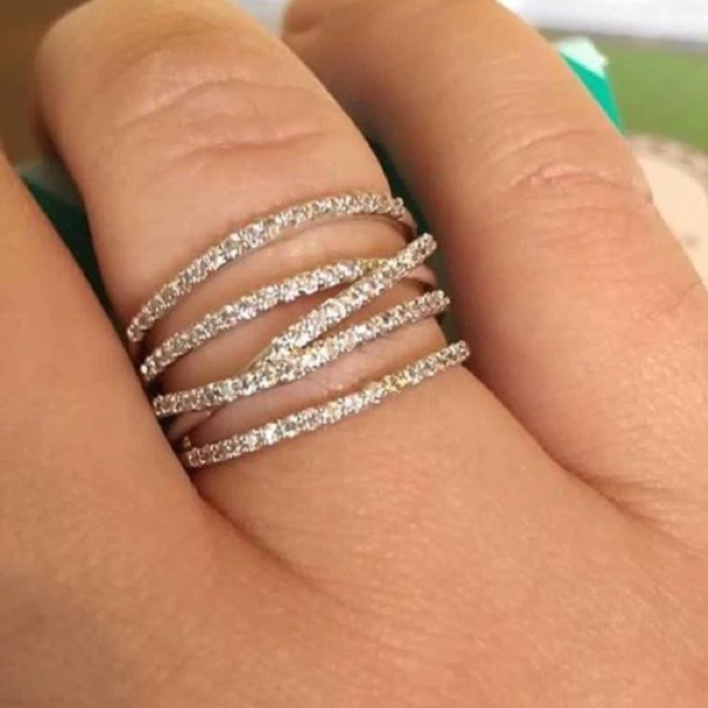 Stella & Dot Stellar Pave Ring - Size 7